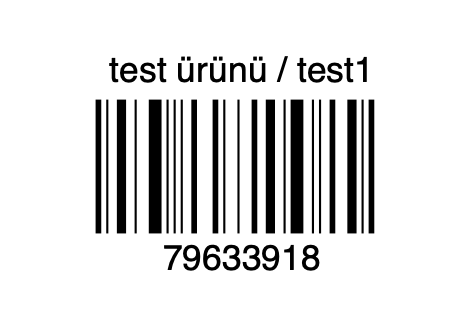 test ürünü